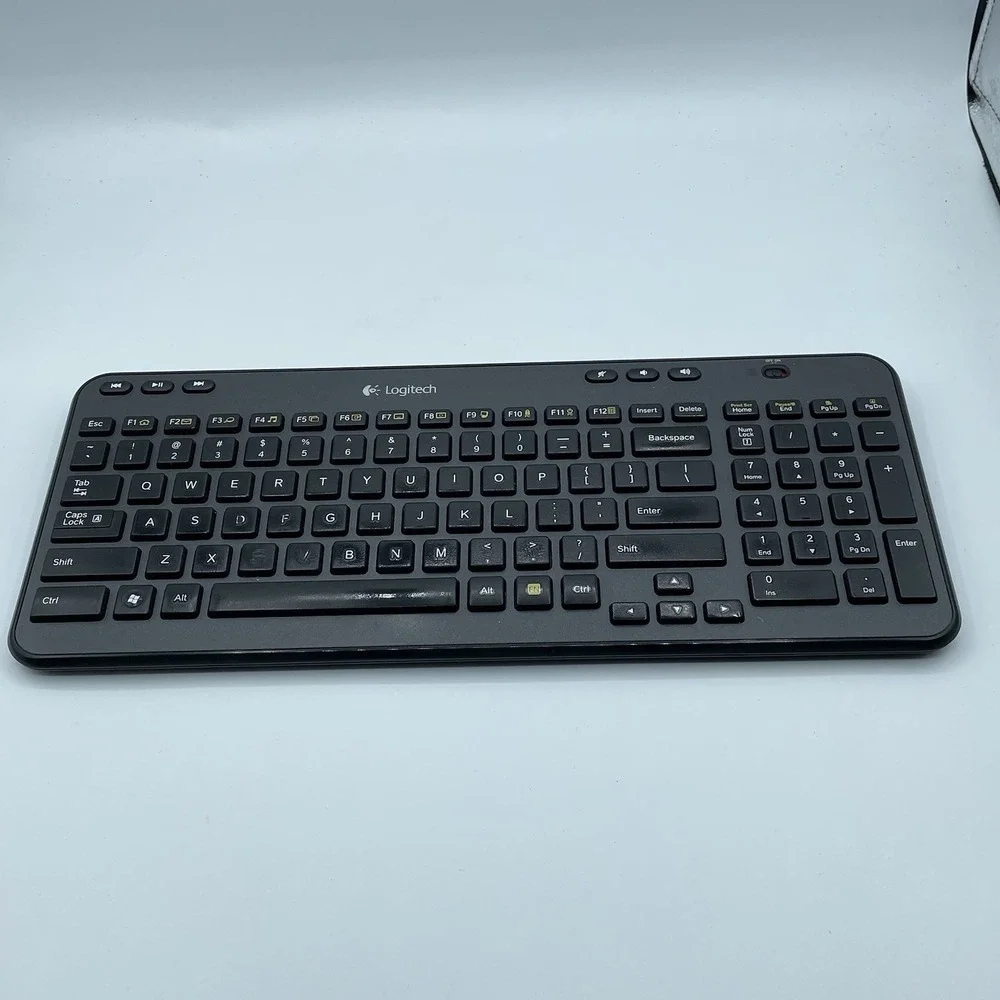 Logitech K360 (820-004554) Wireless Keyboard Without USB Receiver Tested Working